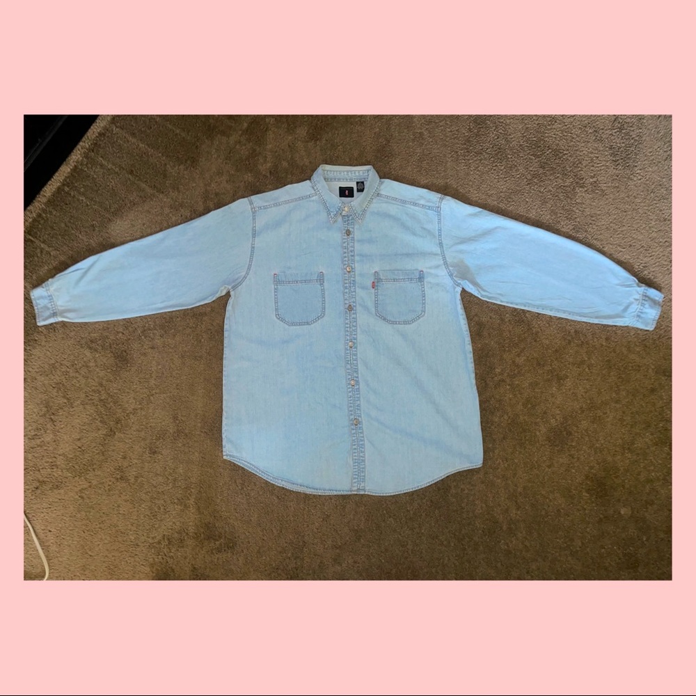 Vintage (Unisex) Levi Denim Button-Up Shirt